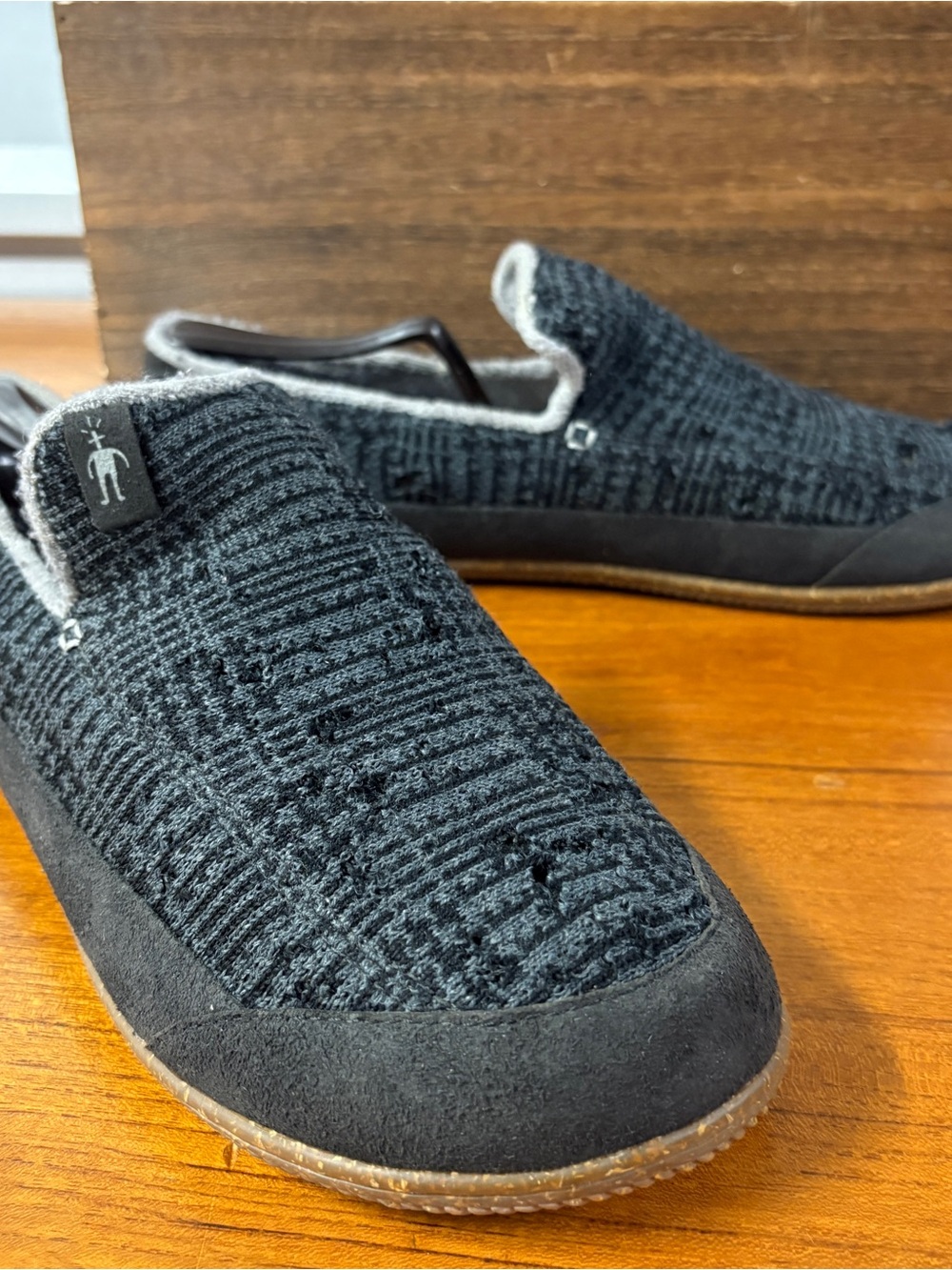 Smartwool Men Gray Wool House Slipper Slip On Loafer Size 10